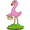 Flamingo Fruit Basket