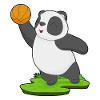Panda Basketball Player Basketball