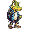 Cute Crocodile Cartoon