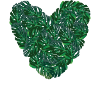 Leaf heart green