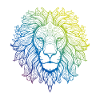 Löwe Mandala Boho