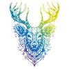 Cerf Mandala Boho