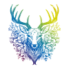 Cerf Mandala Boho