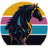 Stallion Horse Sunset