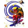 Surfing the vortex