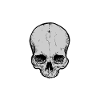 Funny Gothic skull