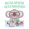 Cute Koala Koalafied Accountant Pun