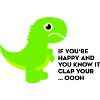 T-Rex clap your hands