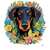 Dobermann Hund Geschenk