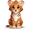Bébé tigre mignon
