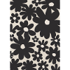 Schwarze Blumen-Muster