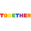 TOGETHER Rainbow Lettering LGBTQ+