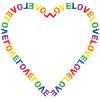 Rainbow Heart Love LGBTQ+
