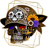 Skull mit Helm