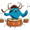 Buffalo on drums