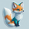 Cute Fox Sticker
