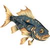 Zander Fisch, Naturgetreues Anglerdesign