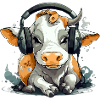 Milly the audiophile cow