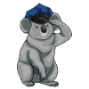 Koala Policeman Police Cap Police