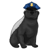 Badger Policeman Police Cap Police