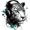 Rita the audiophile panther