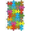 Mehrfarbiges Puzzle
