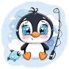 Cute baby penguin design
