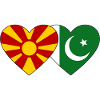 Macedonia Pakistan Flag Heart