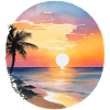 Sunset on the beach
