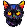 Little Black Cat Cartoon