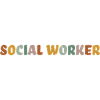 Socialrådgiver T-shirt til kvinder, Retro Social