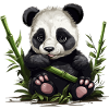 Panda karhu Bambu Panda vauva