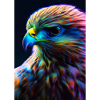 Buntes Vogelgesicht