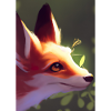 Niedliche Fuchs-Malerei