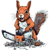 Squi the pruning squirrel