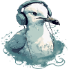 Mila the audiophile seagull