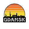Danzig Polen Flagge Skyline Reisesouvenir