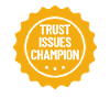Vertrauensprobleme Champion Badge Verschw�rungsthe