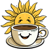 Morning sun and coffee