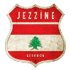 Jezzine Libanon Wappen Flaggen Design