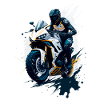 Sportmotorrad-Illustration