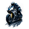 Sport motorcycle illustration