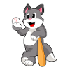 Cat Baseball Baseball Bats