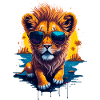 Mignon bébé lion