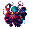 Oktopus-Illustration