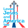 Älskar Jesus och Amerika också för pilot eller flygplan