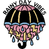 Paraply med Storm Cloud Rainy Day Vibes