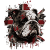 Growling English Bulldog