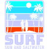 Surfing, kitesurfing, wakeboarding, beach surfers