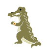 Later Alligator (White)